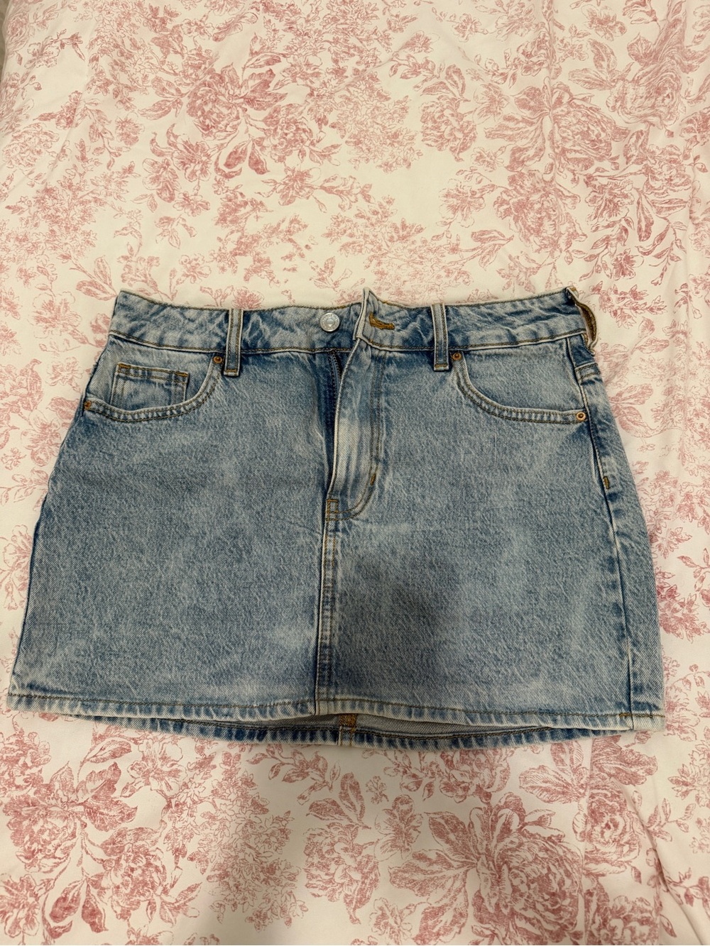 PacSun Light Blue Denim Mini Skirt